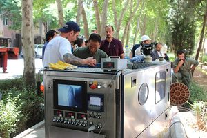 Pilot-Kanalsanierung in der Alame Street in Isfahan mit der Berliner Firma Frisch & Faust Tiefbau GmbH und einem Liner der Fa. RELINEEUROPE AG
