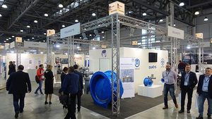 Mit 70 m² war der Messestand der Keulahütte (zusammen mit dem GSTT Mitglied Duktus) der größte innerhalb des „German Pavilions“