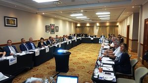 Das Board Meeting mit 20 nationalen Societies der ISTT fand am 7. Oktober 2018 in Kapstadt vor der Messe- und Kongresseröffnung statt