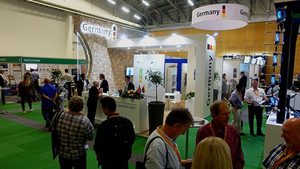Der “German Pavilion“ bei der Messe der INTERNATIONAL NO DIG SOUTH AFRICA 2018 in Kapstadt