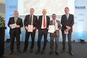 WASSER BERLIN INTERNATIONAL 2017 - Award der Deutschen Gesellschaft für grabenloses Bauen und Instandhalten von Leitungen (GSTT) - Herausragende Projekte im Ausland wurden mit dem GSTT-Award ausgezeichnet: Gold erhielt das